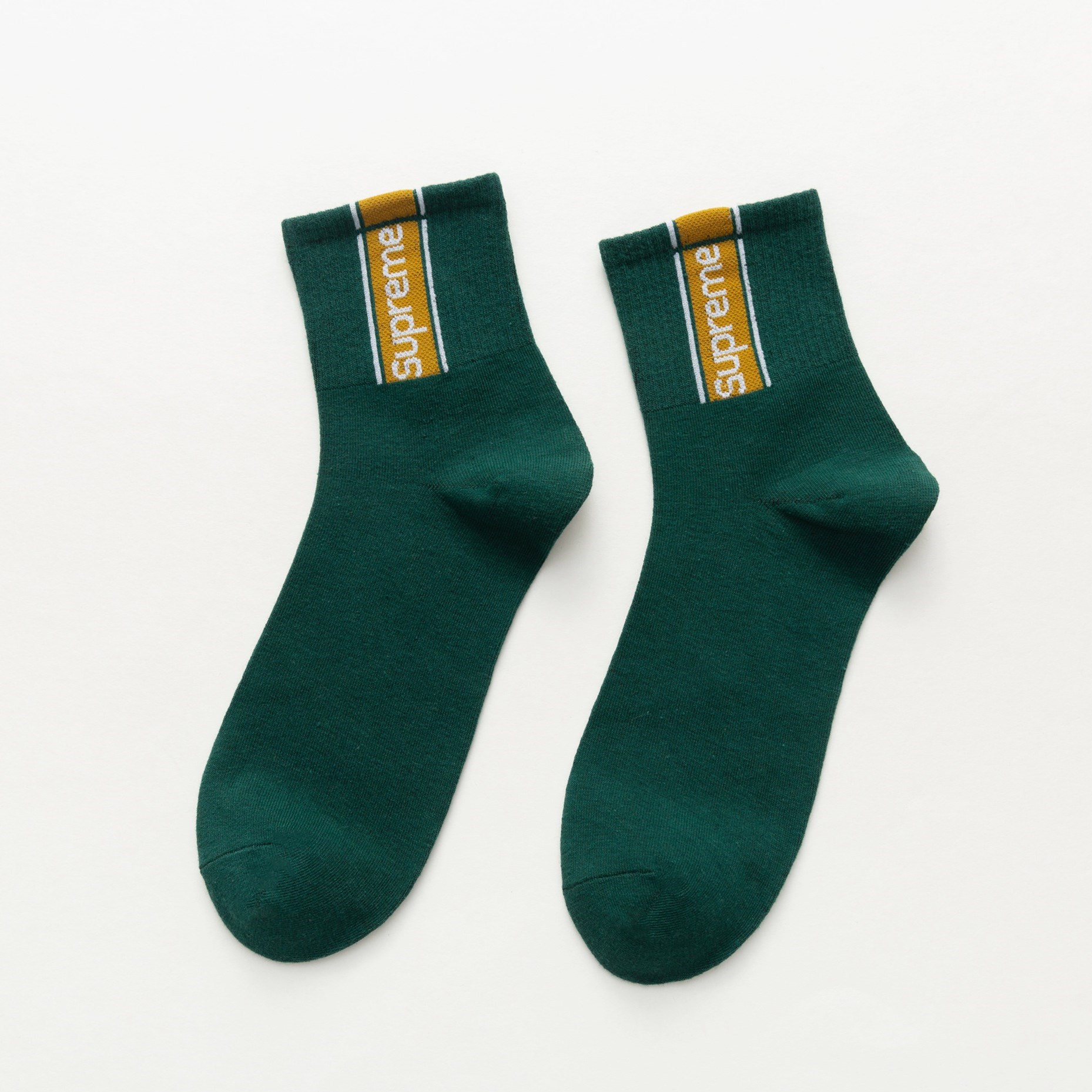 袜子男中筒长袜潮运动字母袜男士ins潮流高帮潮牌长筒篮球袜