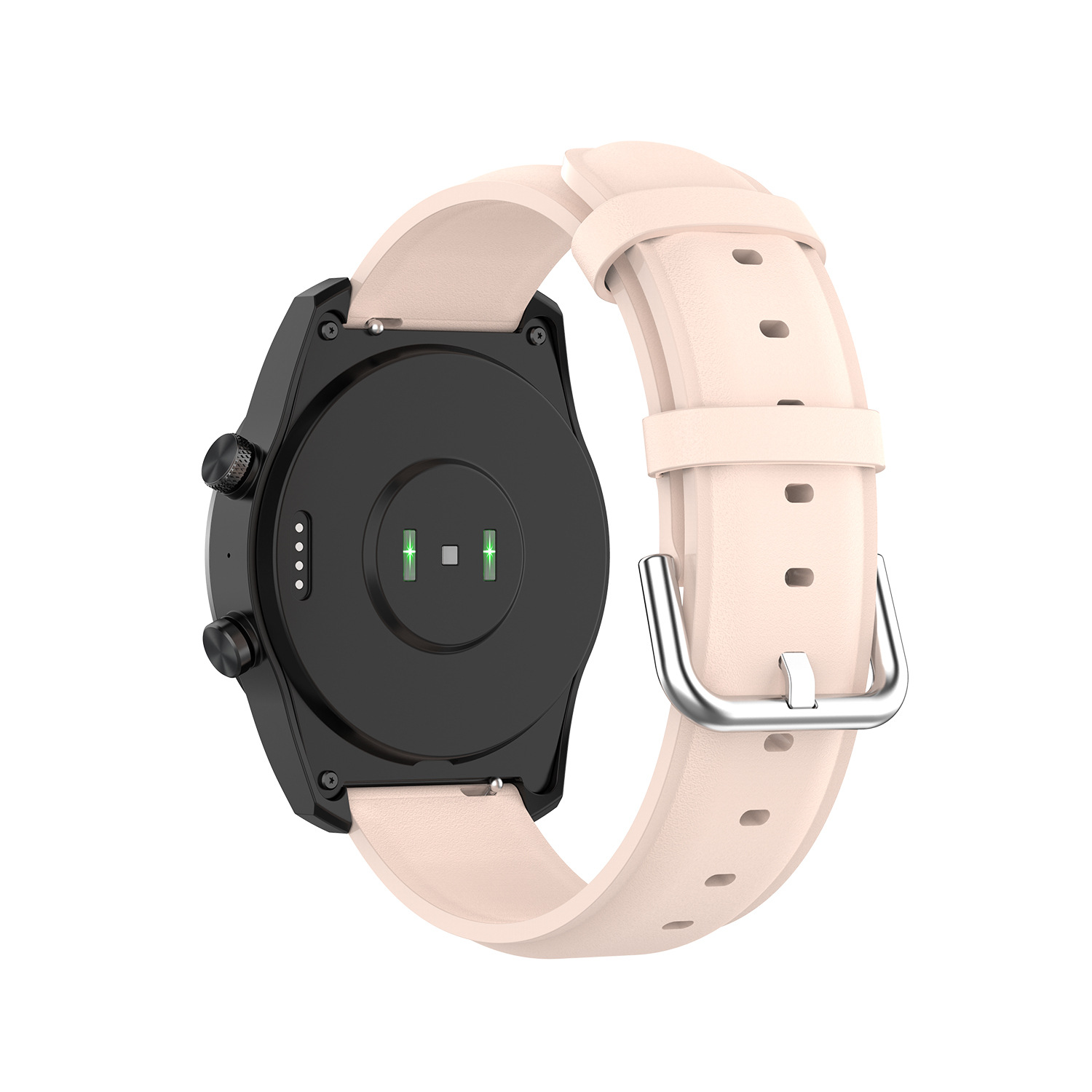 适用ticwatch gtx头层皮商务表带ticwatch pro 2020圆尾真皮表