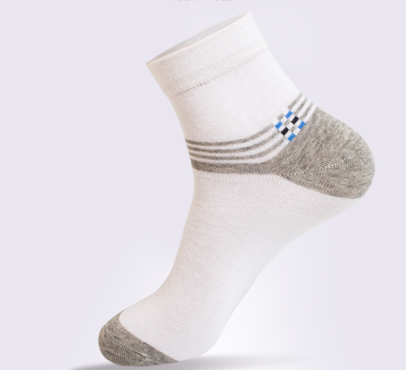 6双芙企棉袜春秋冬季纯棉中筒商务全棉袜子酒店办公商务袜子包邮