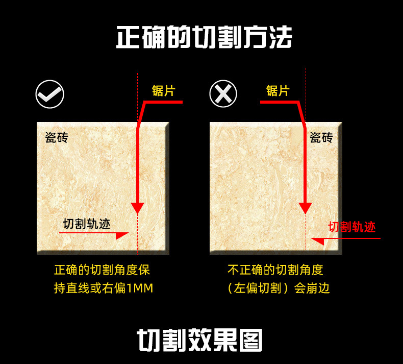 手动磨边海棠角多功能金刚石材切割机配件45度瓷砖倒角器