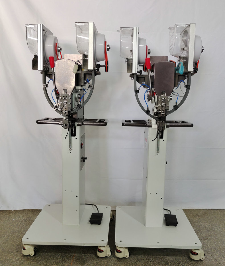 防护面罩打扣机四合扣机器五爪扣打扣机服装机器全自动纽扣机