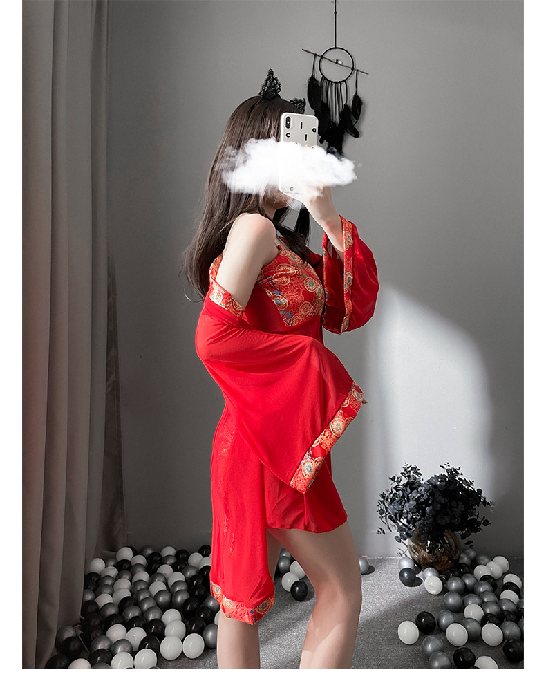 情趣内衣新娘性感诱惑女睡裙浴袍裹胸和服挑逗激情睡衣制服套装