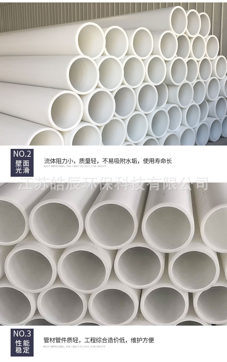 厂家直供pp管材聚丙烯管pp管pp风管pp塑料管化工管道排污管通风管