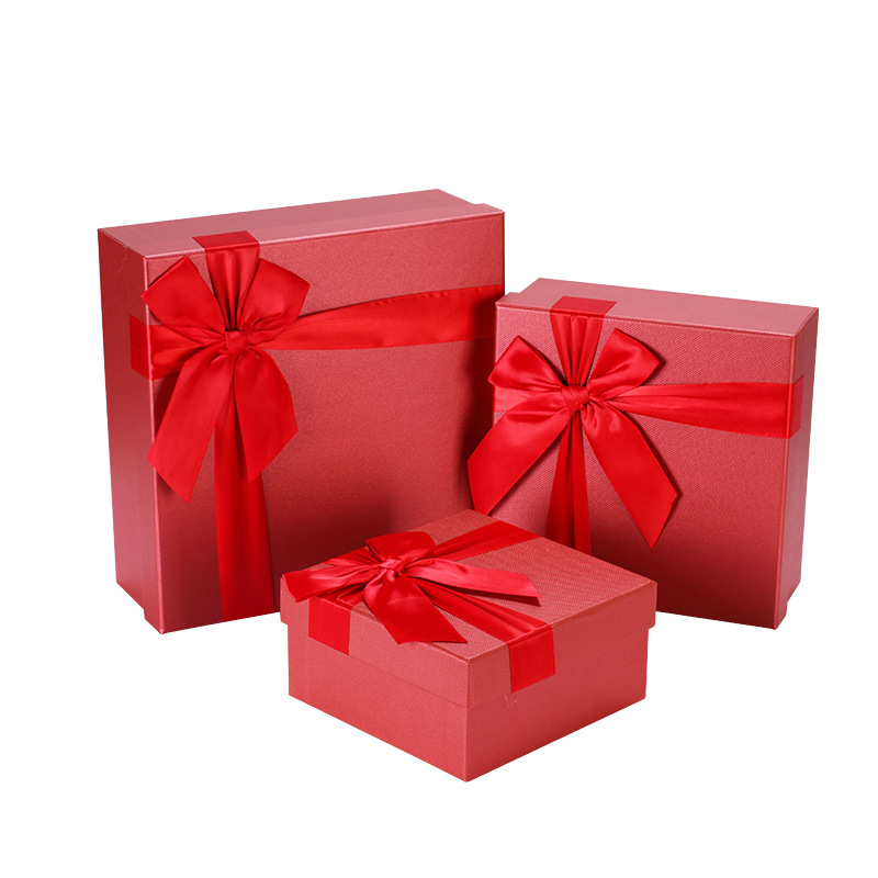 正方形礼品盒伴手礼礼物盒大号礼物包装盒生日送礼盒包装盒子