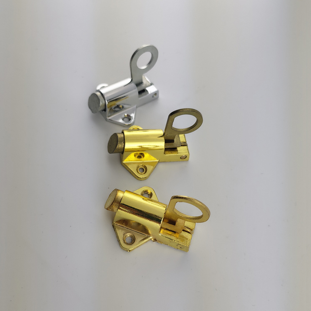 现货可订制锌合金自关自动弹簧插销门窗钢窗插销飞机插销锁扣门栓