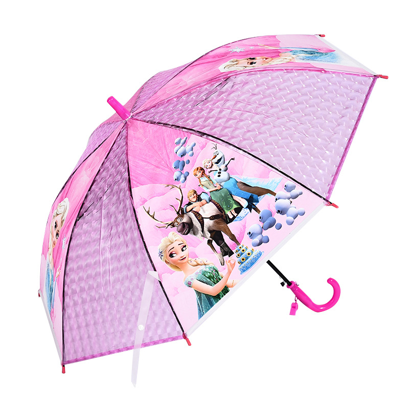 Cartoon Animation Poe Children's Umbrella Cute Creative Gift Umbrella Sun Protection 8-Bone Sun Protection Rain Cover a Variety of Small Long Umbrella