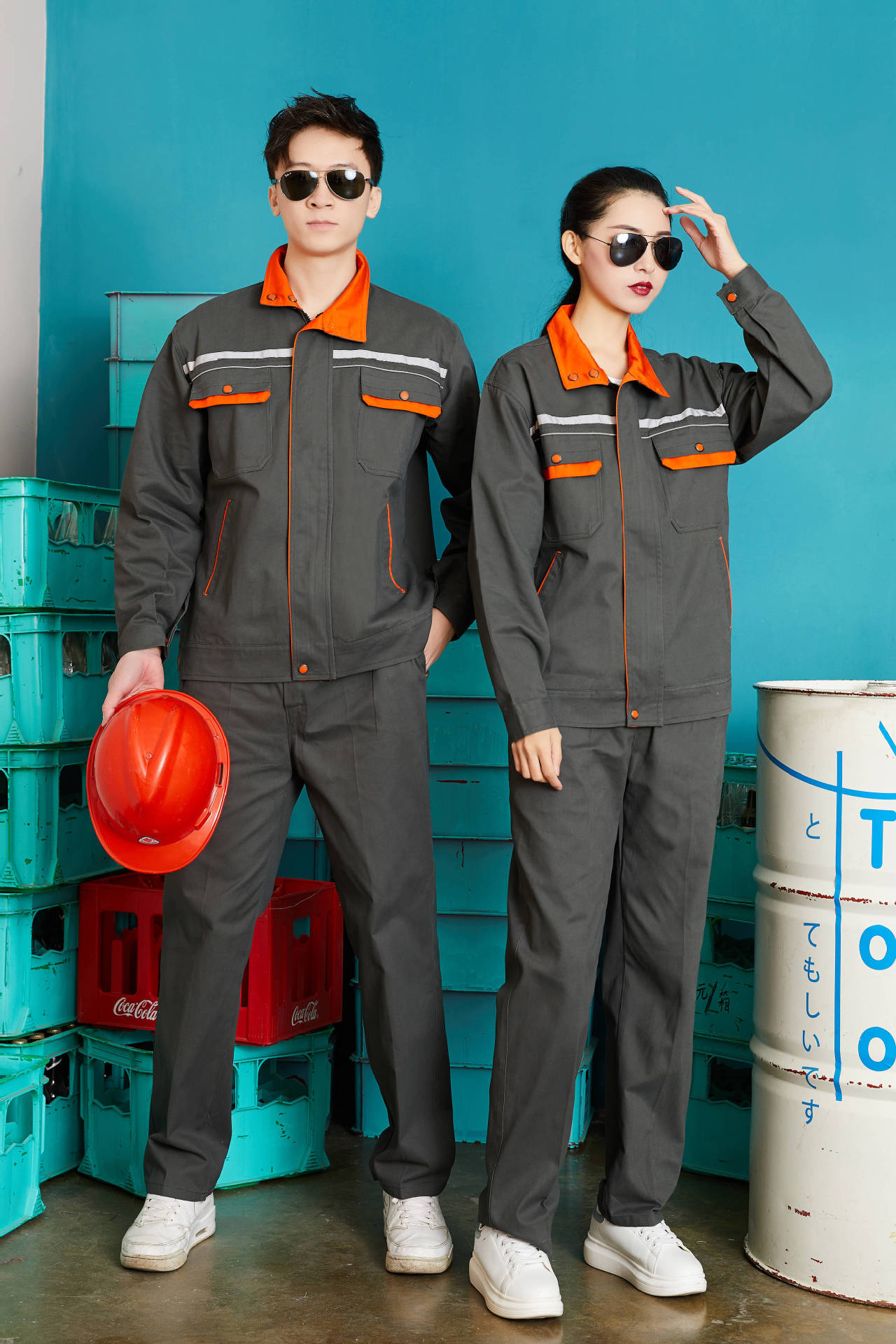 职业装定制春秋长袖劳保工作服套装纯棉工装工程服装汽修电焊工服