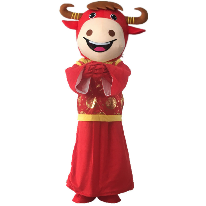 人偶服卡通成人牛玩偶服装道具卡通公仔成人表演服装定制演出服