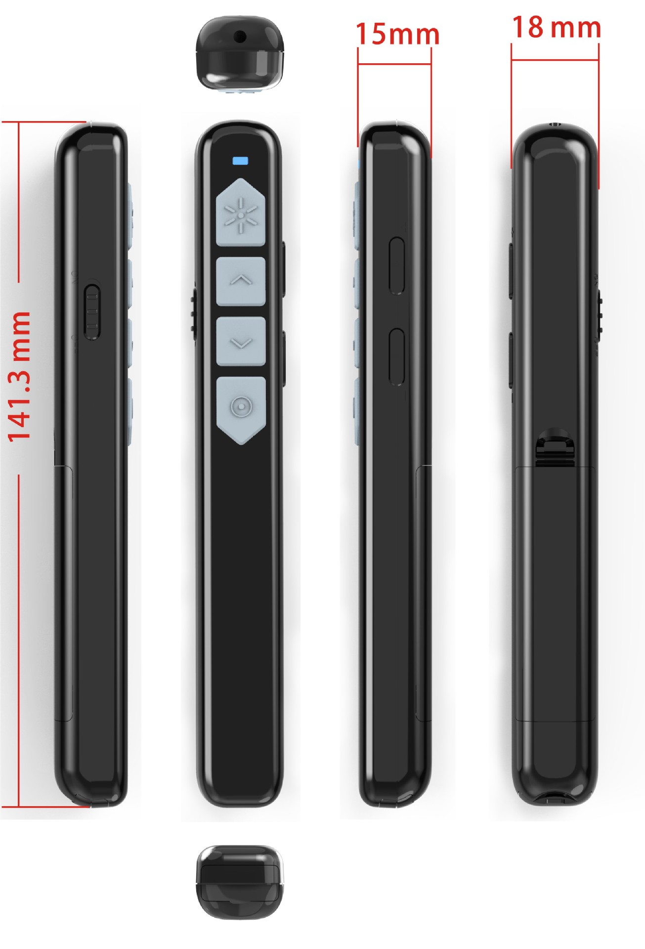 翻页激光笔 ppt演示笔 教学办公商务演示演讲笔 高端干电池翻页笔