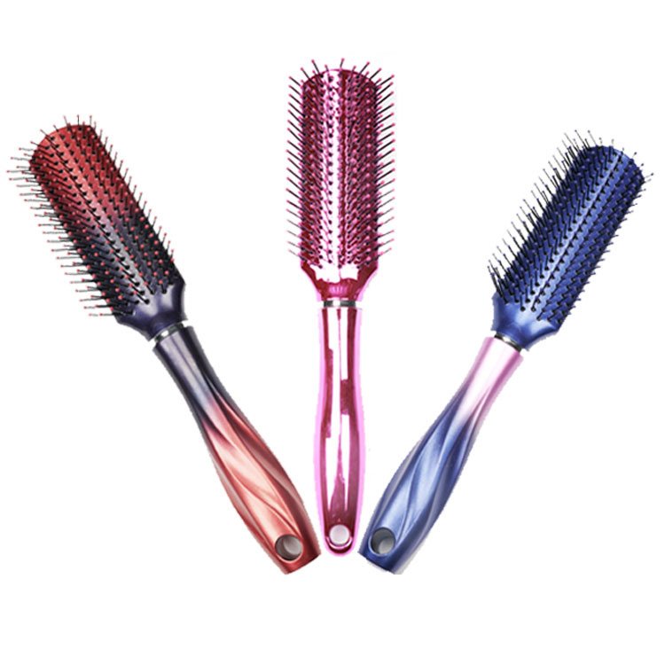 Cylinder Curly Hair Rolling Comb Professional Modeling Nylon Hair Curling Comb Heat Conduction Air Aluminum Tube Ceramic Rolling Comb Hairdressing Comb