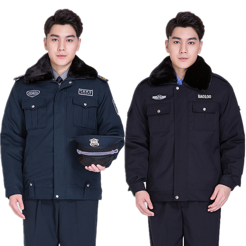 2011式新款冬执勤保安棉袄防寒冬季保安服男厂家直销支持代发