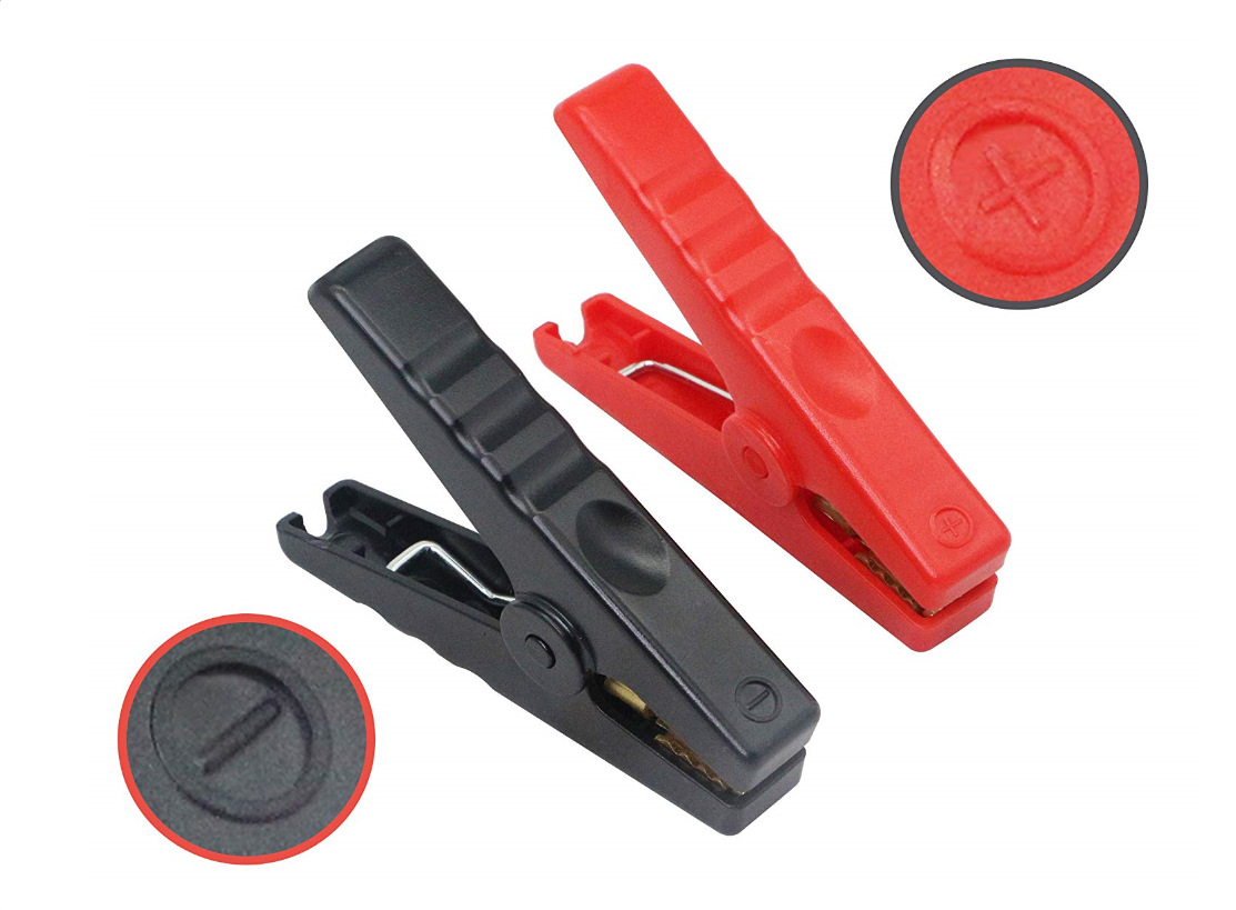 亚马专供 逊帮车宝鳄鱼夹终端隔热固定夹 铜电池夹