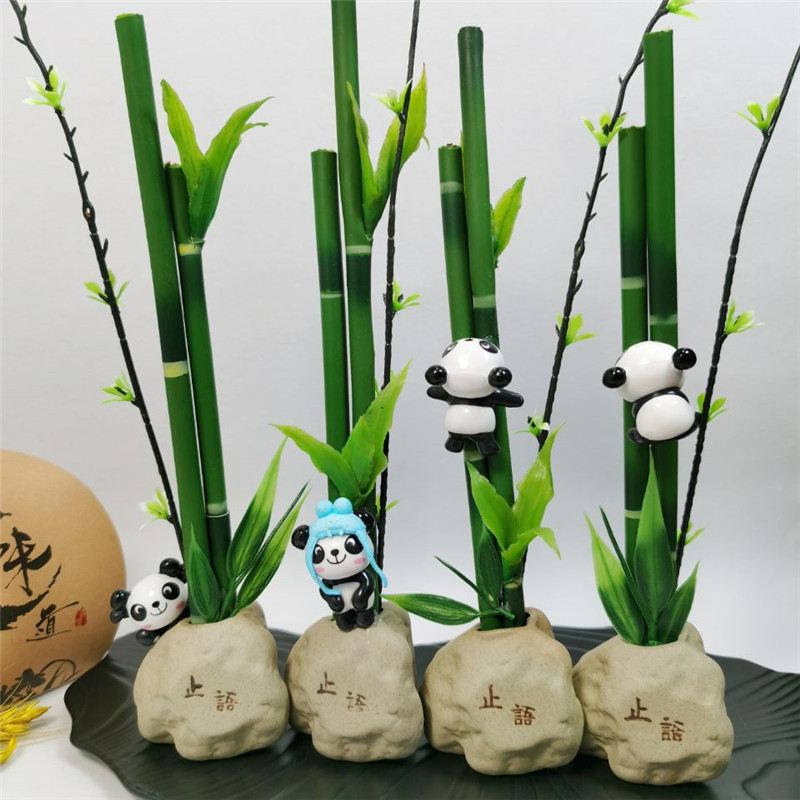 默认百世汇通快递熊猫戏竹,熊猫有8个造型随机发货,介意慎拍商品描述