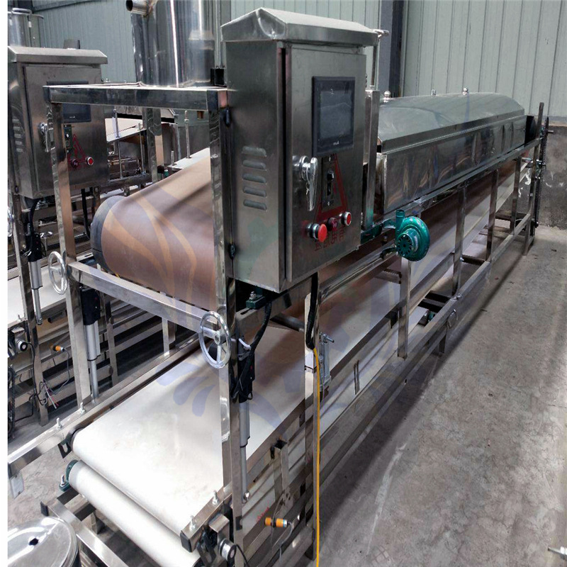 小投资设备圆形电热蒸凉皮机 数控蒸汽仿手工商用全自动擀面皮机