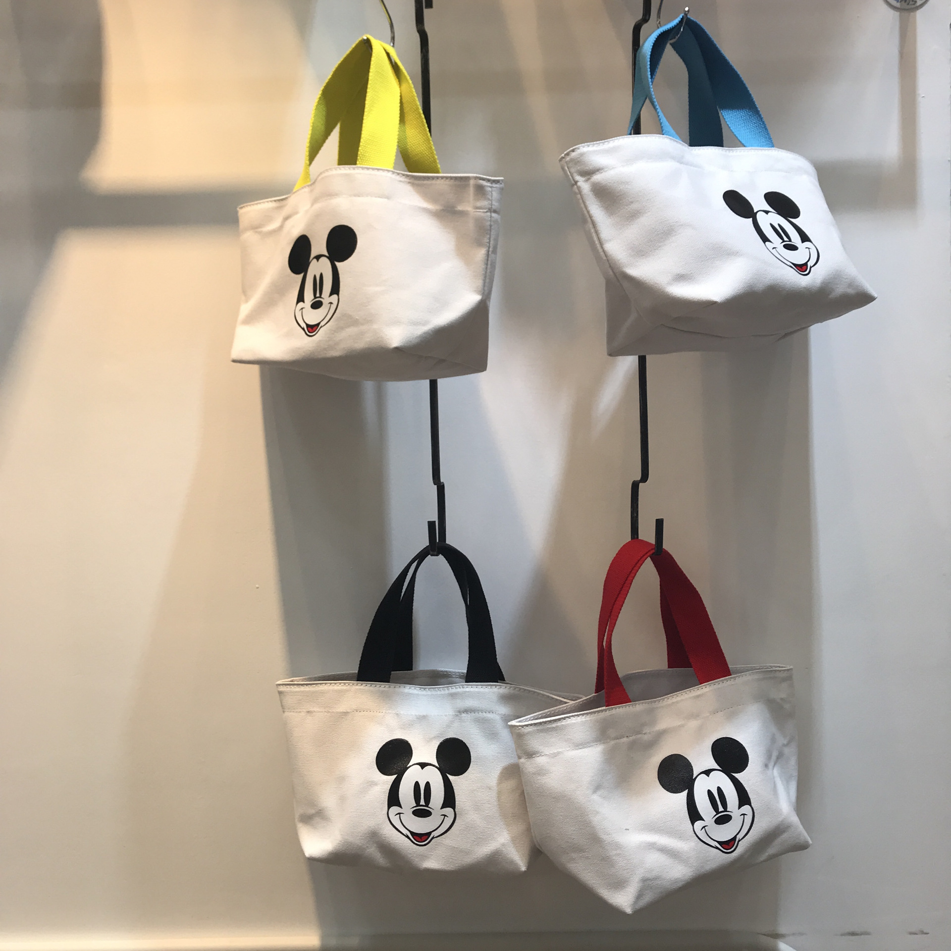 米奇帆布包女春夏新款手提可爱休闲时尚百搭卡通印花小拎包