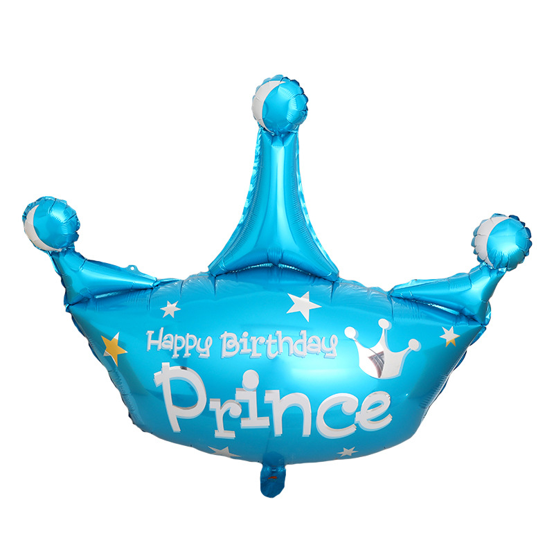 铝膜气球儿童宝宝生日派对庆祝装饰气球 金色大皇冠气球