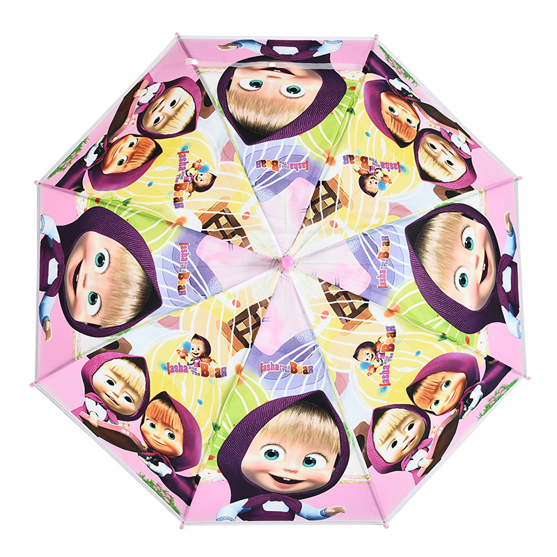 Cartoon Animation Poe Kindergarten Umbrella Cute Creative Umbrella Flexible Wind-Resistant 8-Bone Sunshade Rain-Proof Multiple Options