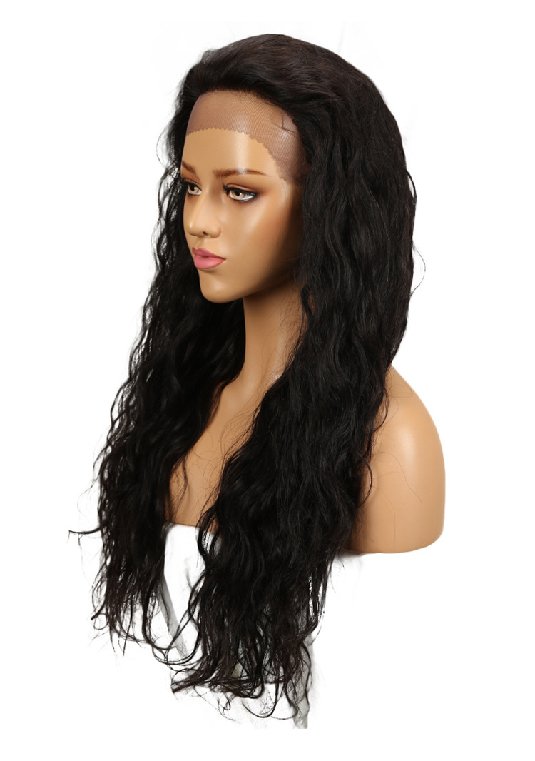 亚马逊热款 印度发长卷发头套女 13*4蕾丝lace瑞贝卡真人假发跨境