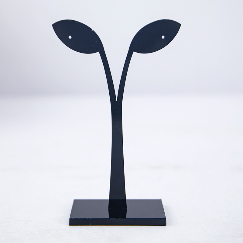 创意新款叶子造型耳环饰品展示架批发 精美亚克力耳环饰品架