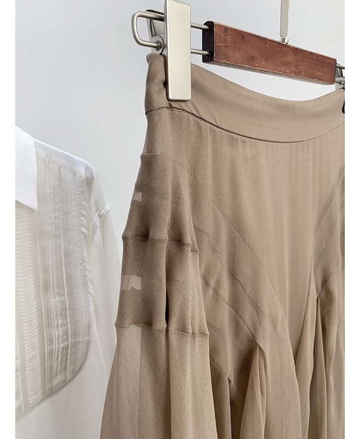 衣录预售新款真丝内衬半裙气质修身裙子半身裙夏a字917x