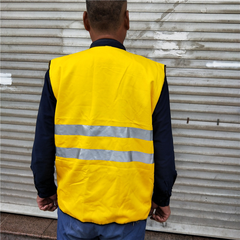 厂家直销黄色反光马甲 铁路用背心环卫衣安全服 公路政装工作服