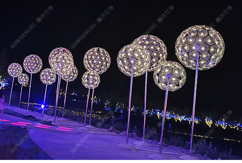 厂家直供蒲公英景观灯 户外防雨蒲公英造型灯 led光纤