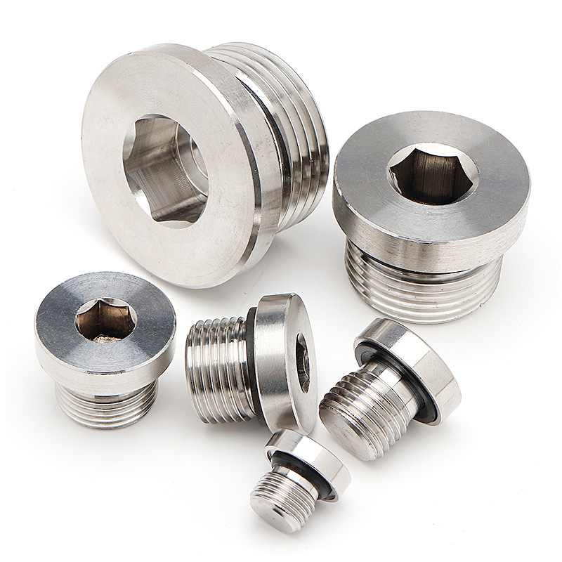 ed堵头镀锌钢内六角金属螺纹密封堵头液压防爆耐高压堵头管堵油堵