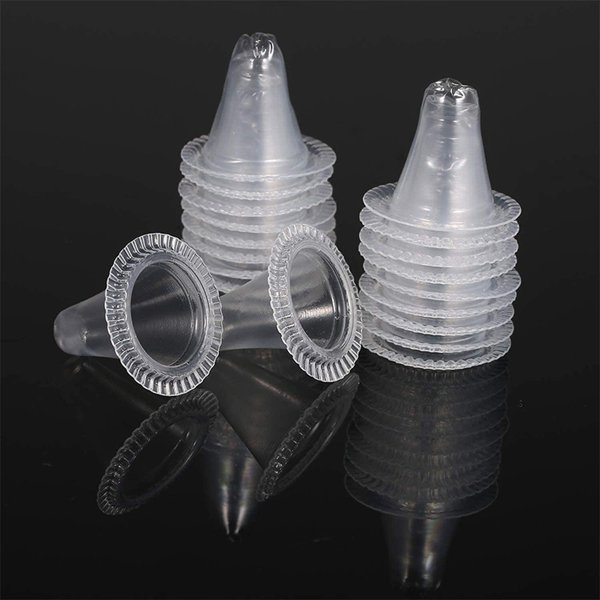 清货1套1000个 透明色 塑料 适用于博朗耳温枪耳套 耳温 套