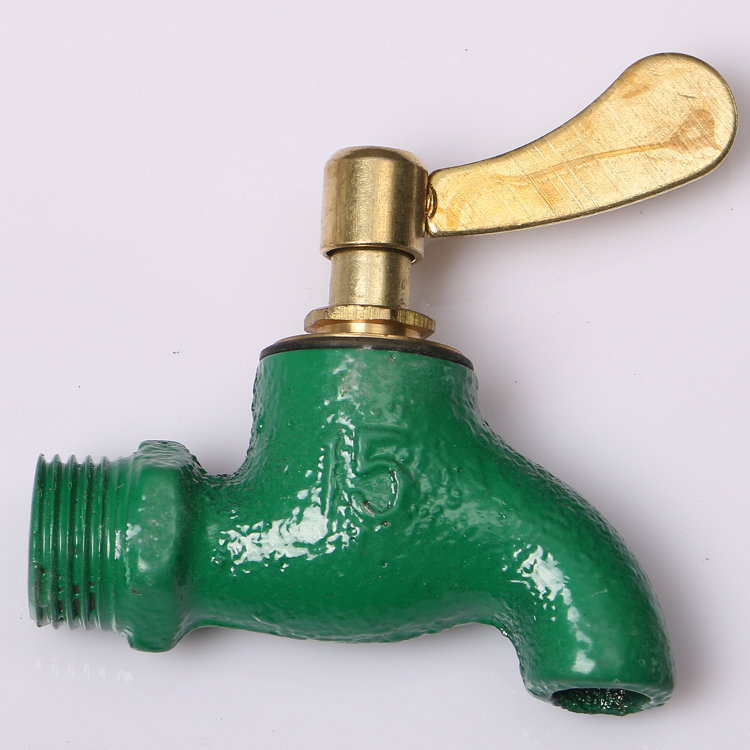 铁快开带钥匙水龙头卫浴洁具铁锁匙小龙头铸铁 工程专用铁慢开