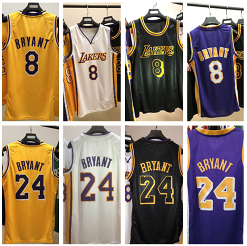 湖人8 24科比布莱恩特 热压版球衣 kobe bryant lakers heat-seal