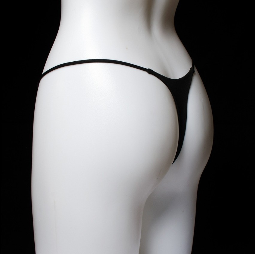 Yuxiangge New Version Double-Layer Thin Strap T-Back Low Waist Low Waist Panties Double-Layer Bikini Cotton Underwear Women