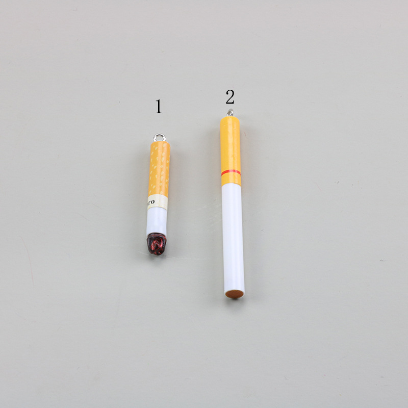 亚克力仿真烟头整支烟自制耳环钥匙扣小挂件 diy饰品配件手工材料