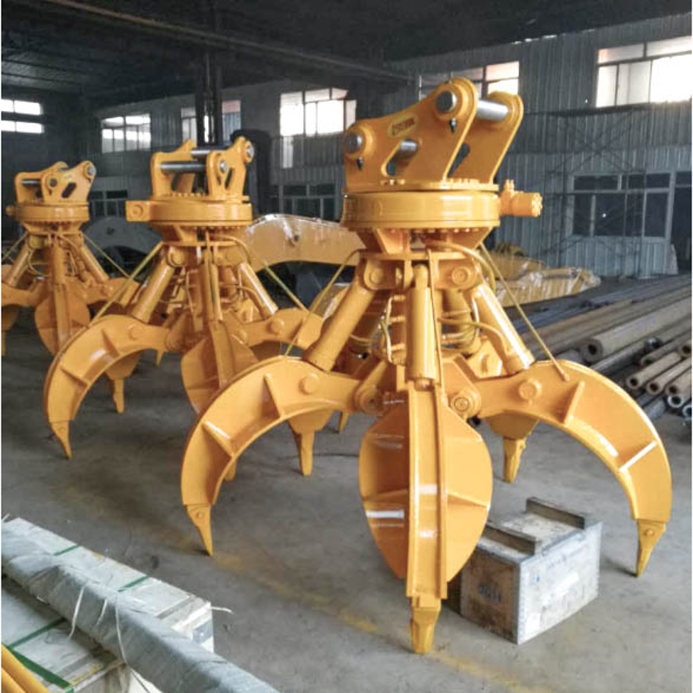 多功能莲花液压抓钢机 行车五爪抓料机 装卸物料旋转式抓钢机