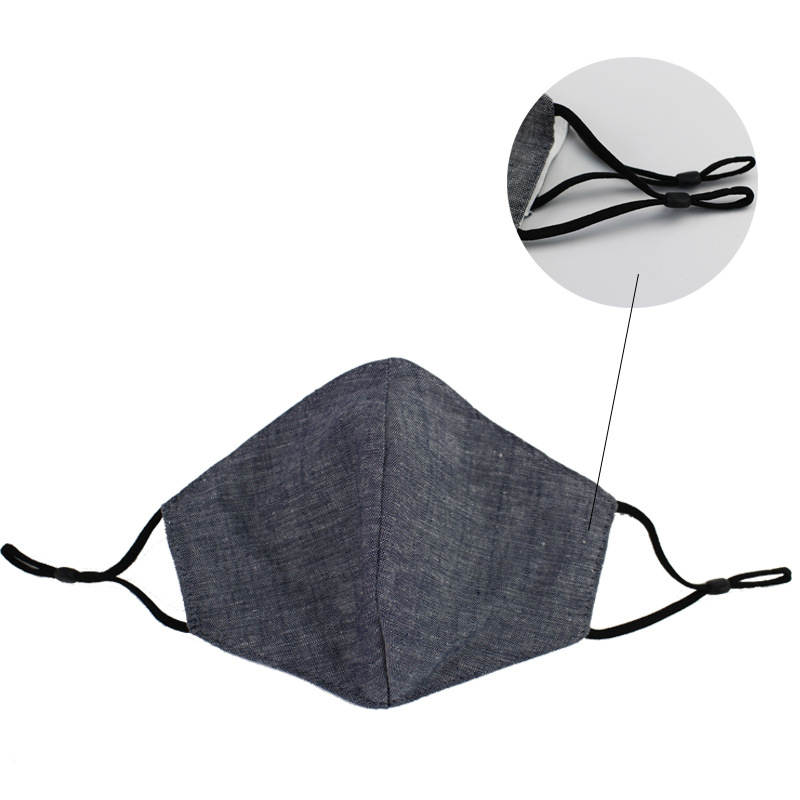 新款亚麻料布口罩防尘防风可手洗插过滤片纯棉口罩工厂库存清仓