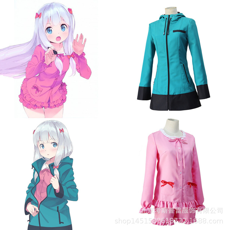 情色漫画埃罗芒阿老师和泉纱雾cos服绿外套漫展万圣节cosplay服装