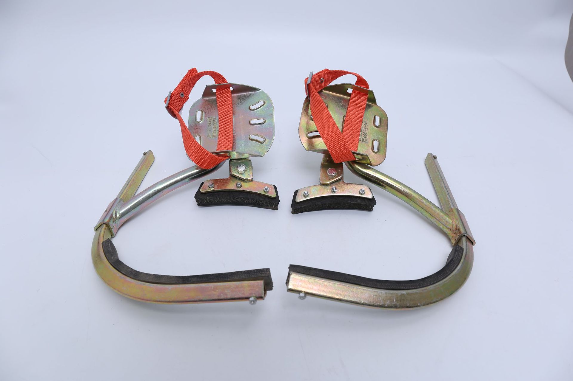 水泥杆脚扣加厚型铁鞋脚爬 攀登电线杆登杆脚扣电工电力工具