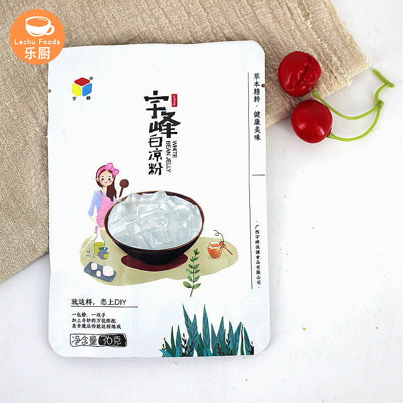 广西宇峰黑凉粉/白凉粉/夏季甜品原料  36g*100袋/箱