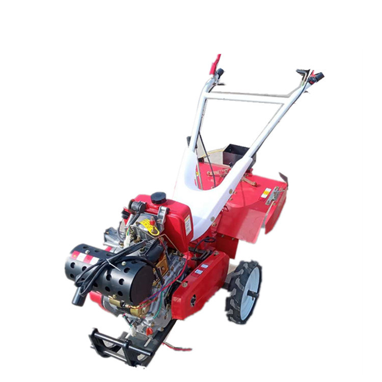 柴油微耕机 山东产四驱12马力手扶微耕机