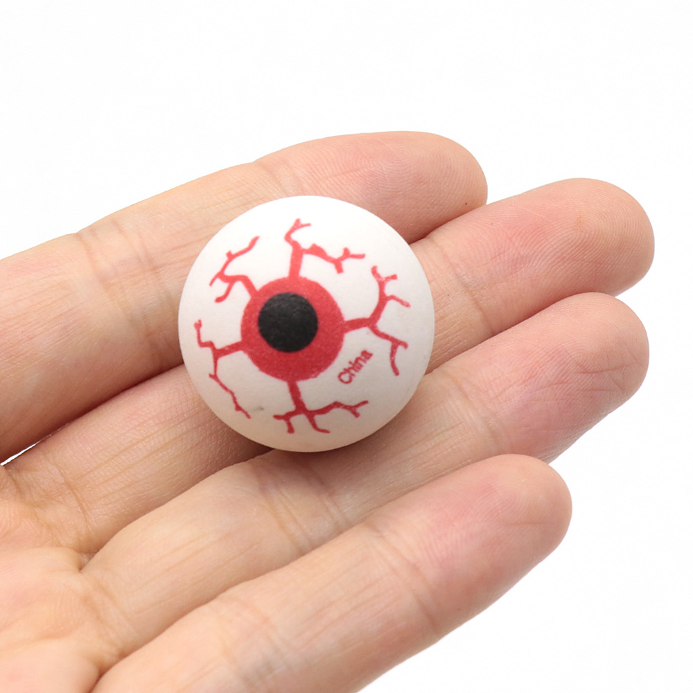 万圣节道具鬼节整蛊吓人眼珠玩具装饰品橡胶弹跳球恐怖眼球玩具