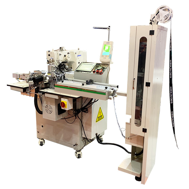 重机自动接橡筋机 无缝拼接织带自动缝纫机 祖奇松紧带自动拼接机