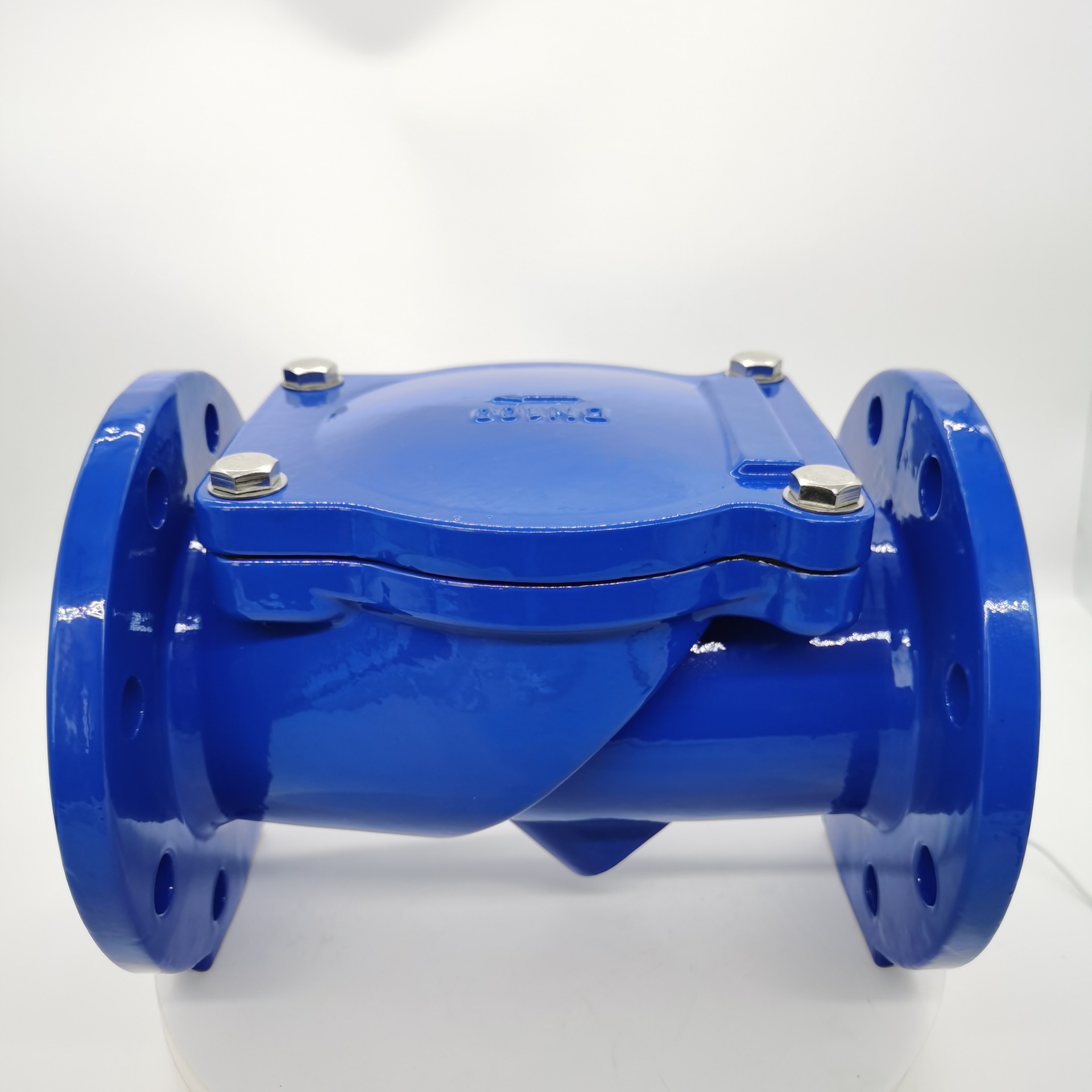 hh44x橡胶瓣止回阀法兰立式逆流阀单向阀防止水倒流阀止回阀