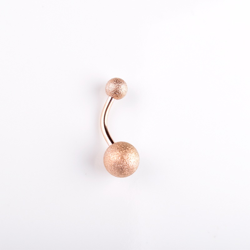 欧美磨砂肚脐环女钛钢肚脐钉百搭外贸ebay速卖通电商热销耳饰批发