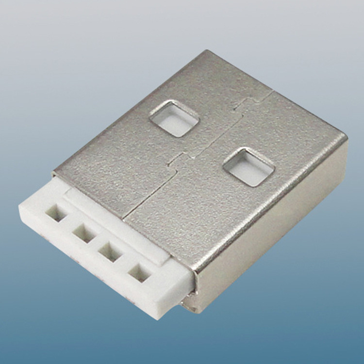 苹果am焊线17mm 外壳短路苹果a公短体usb2.0公头端子usb插头