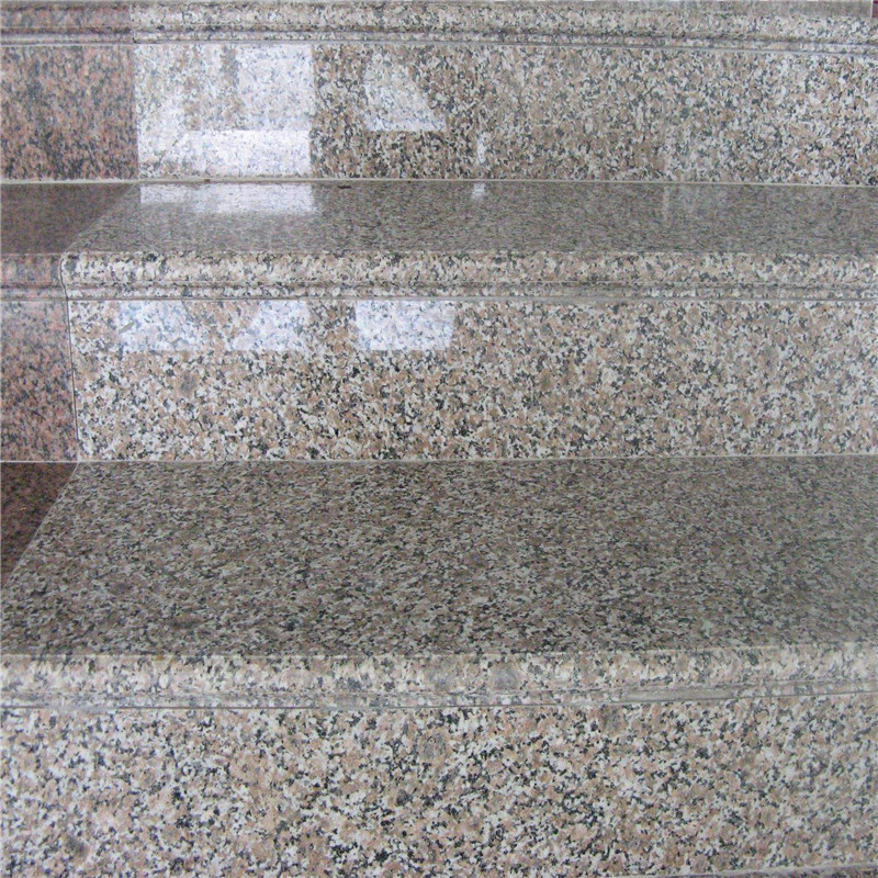 麻石花岗岩石板大理石楼梯踏步板 五莲石材踏步板 北方五莲花