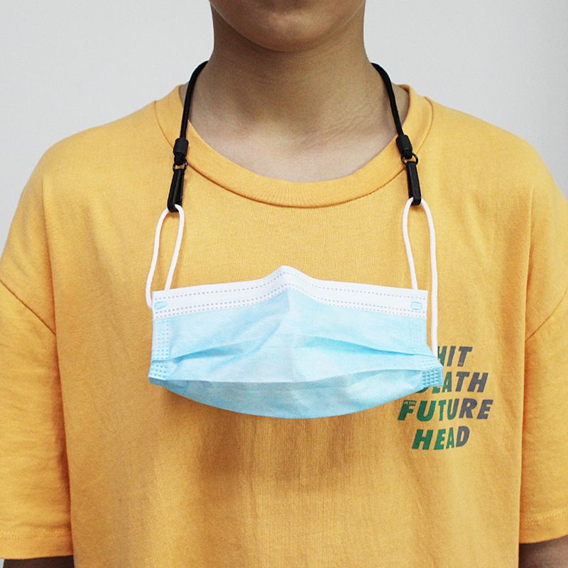 跨境新款多功能口罩绳挂钩加长调节绳索挂脖口罩防丢绳防勒耳神器