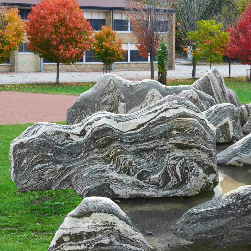曲阳园林景观石小观赏石雪浪石切片别墅庭院自然石头装饰摆件批发