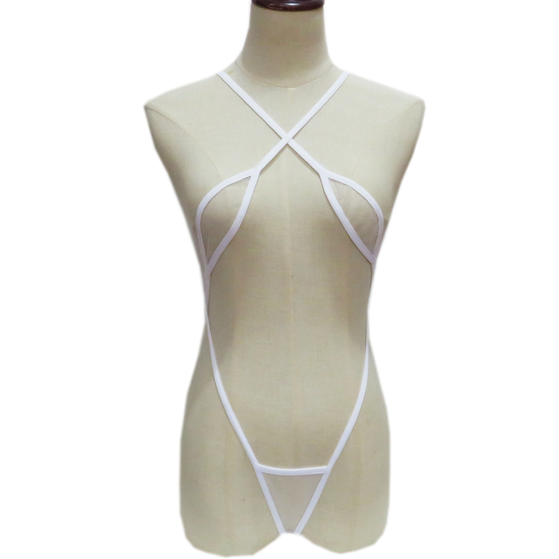 跨境情趣内衣迷你泳衣泳装女士性感透视ebay三点式比基尼套装393