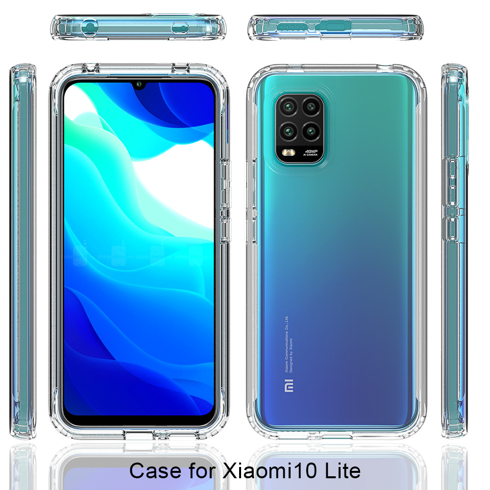 适用小米10青春版全包内外两件套透明焕彩防摔定制手机壳