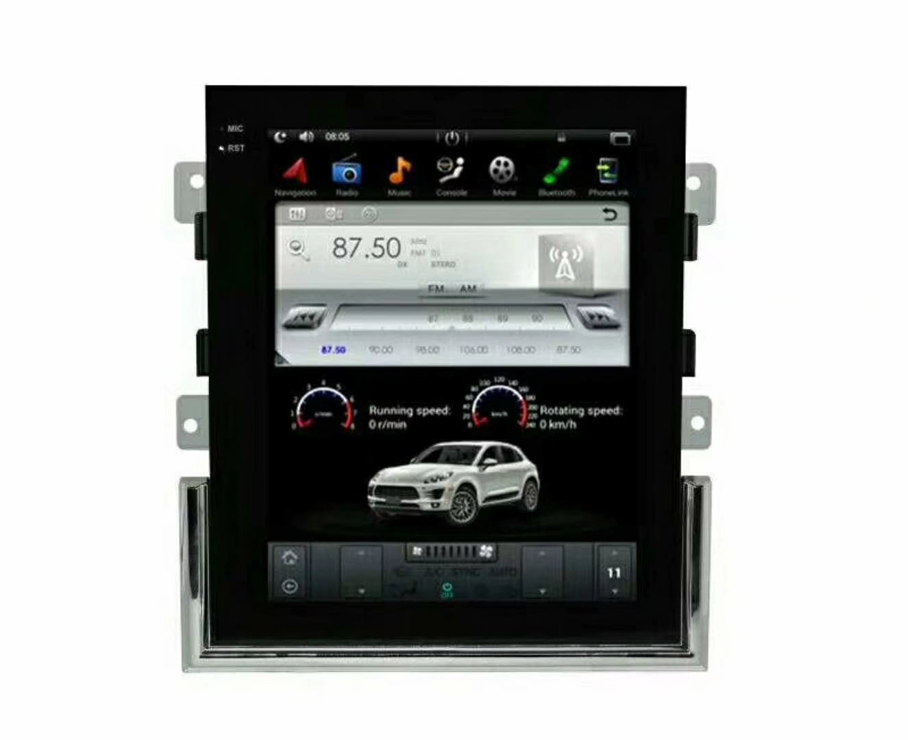 卡那威适用于保时捷macan特斯拉风格竖屏车载安卓牙智能gps导航仪