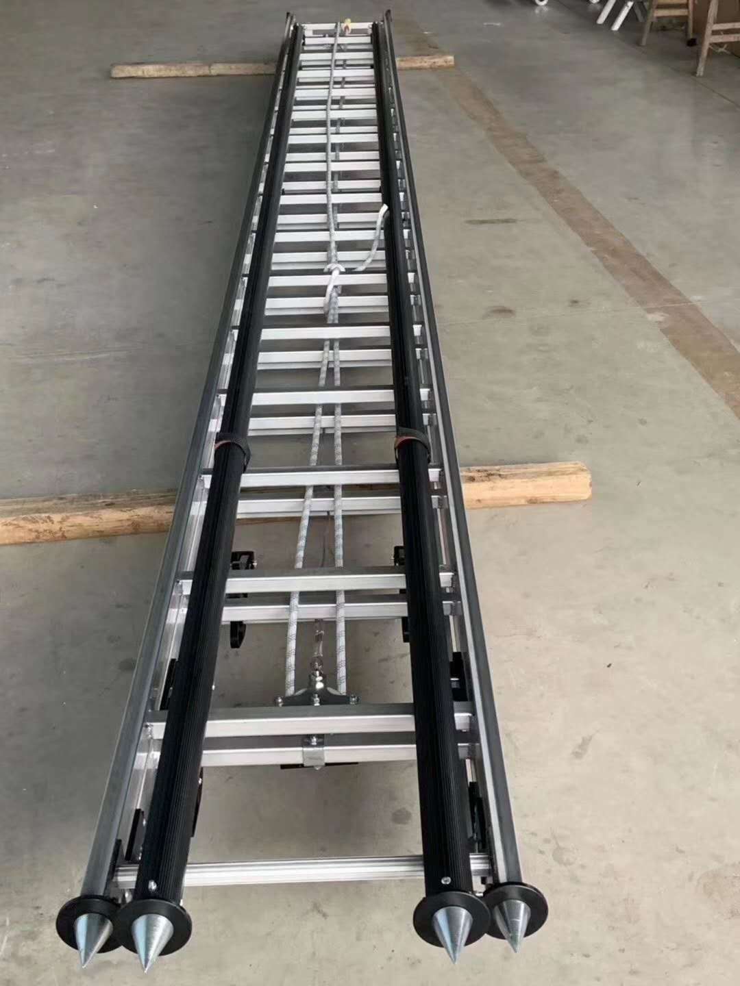 铝合金三节拉梯 消防比武 轻型专用铝合金三节拉梯